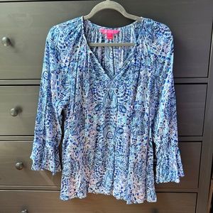 Lilly Pulitzer Long Sleeve Top, SIZE L